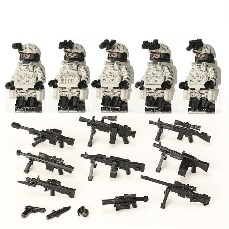 Delta Force Retaliation Snow mountain raid Specia Force Sets Minifigures Toys
