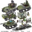Anti-Aircraft Tank Jeep Destroyer Military Sets Minifigures Block Toys
