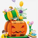 Jack-o'-lantern Dining Room City Halloween Set Minifigures Block Toys