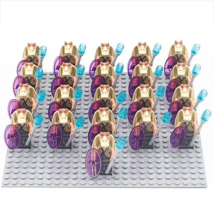 21pcs Gungan soldier Star Wars Sets Minifigures Block Toys