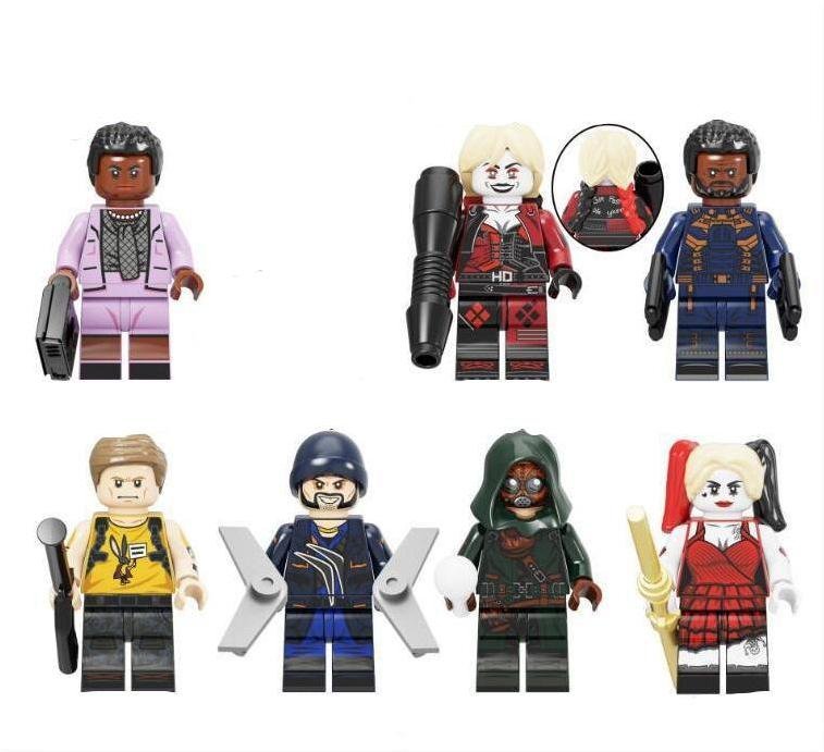 Amanda Waller Peacemaker Bloodsport Ratter The SuIcide Squad Set Minifigures Toy