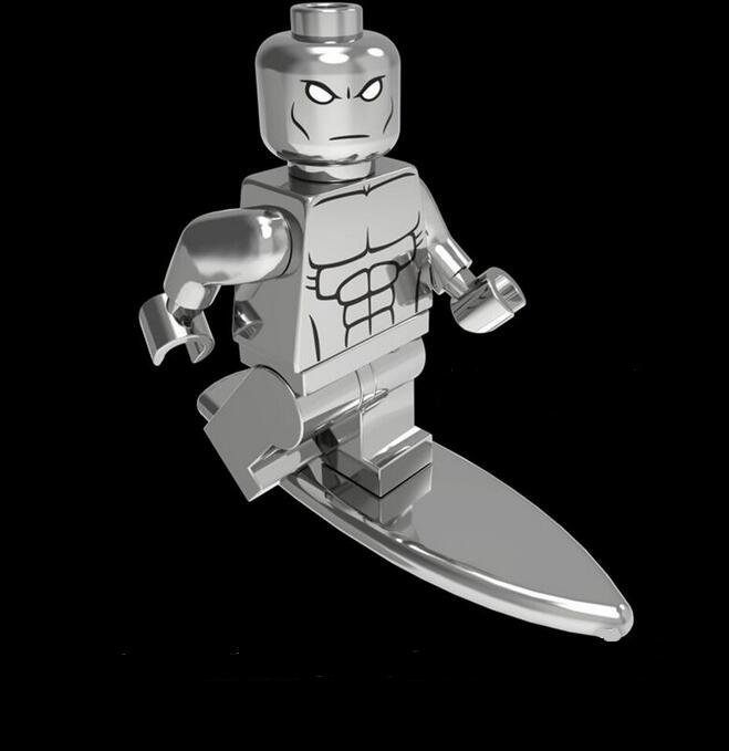 The Silver Surfer Fantastic Four Rise of the Silver Surfer Minifigures Block Toy