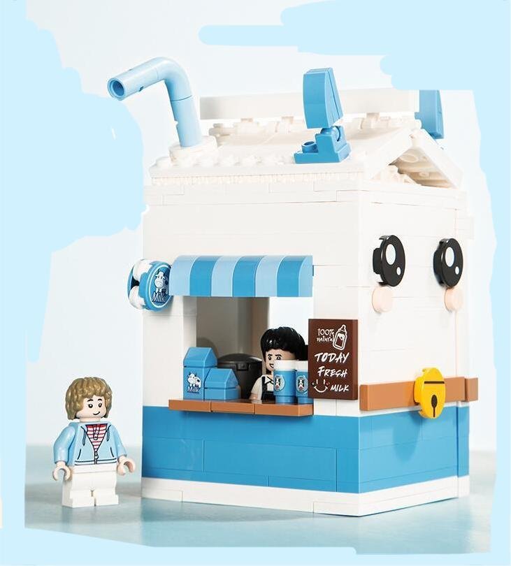 Dairy Shop City Sets Minifigures Block Toys