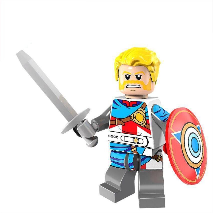 Captain Knight Super Heroes Minifigures Block Toys