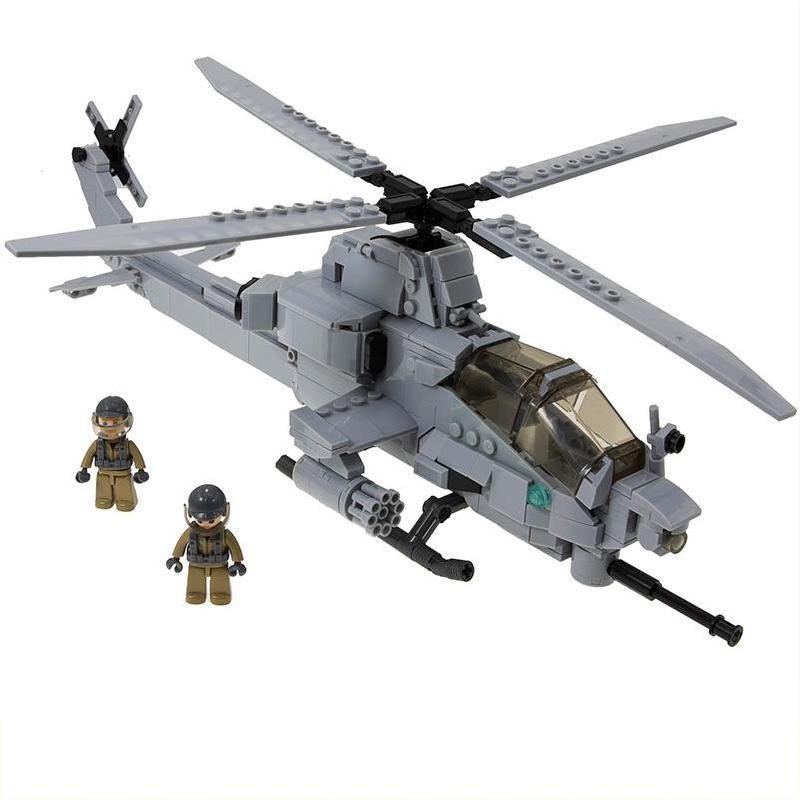 AH-1Z Viper Attack Helicopter USA Helicopter Helicopter Set Minifigures Toys