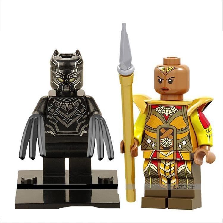 T'Challa Okoye Black Panther Sets Minifigures Block Toys