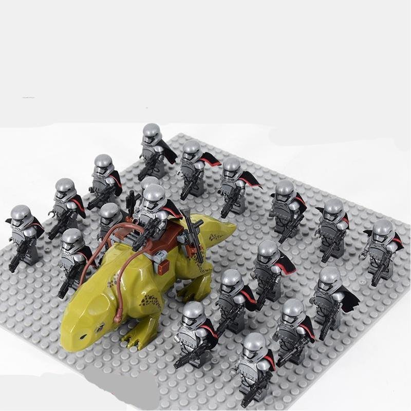19pcs Phasma First Order Stormtrooper Dewback Star Wars Set Minifigures Toys