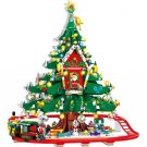 Christmas Tree House David deer train Christmas gift Set Minifigures Block Toys