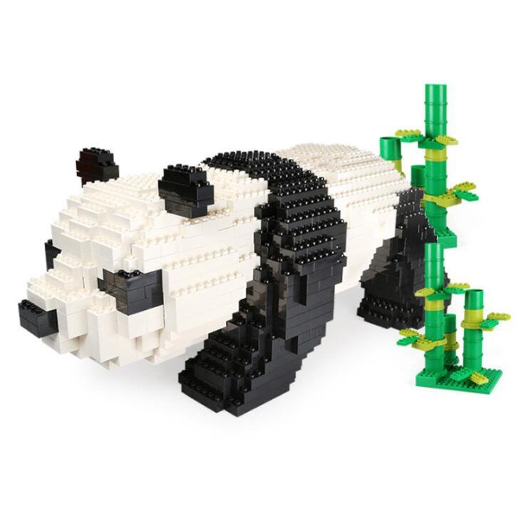 Big Panda building block For Decoration Animal Set Minifigures Block Toys