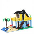 Clearwater Beach Sea View Holiday Home City beach Set Minifigures Block Toys