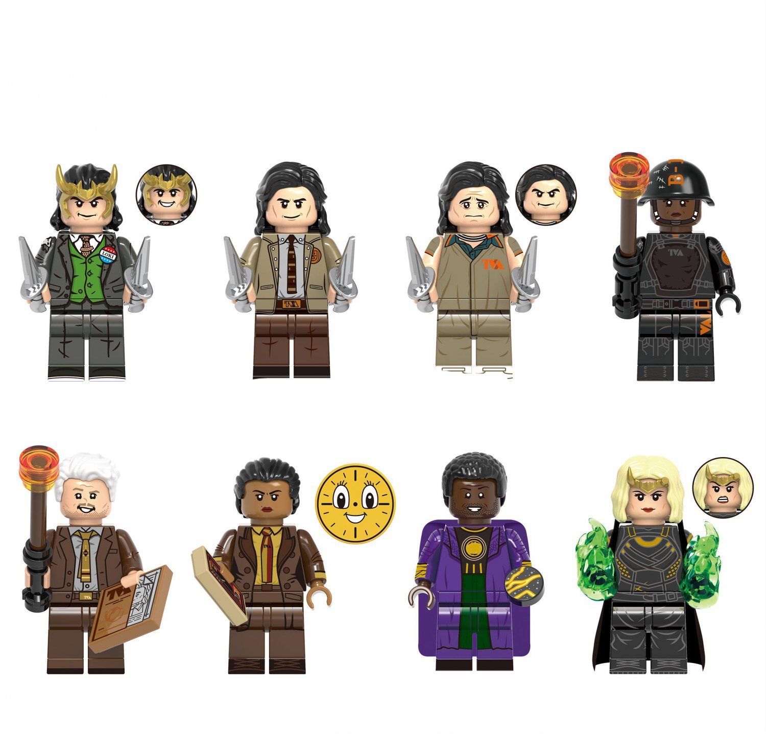 Sylvie Kang the Conqueror Renslayer Mobius B-15 Loki Set Minifigures Block Toys