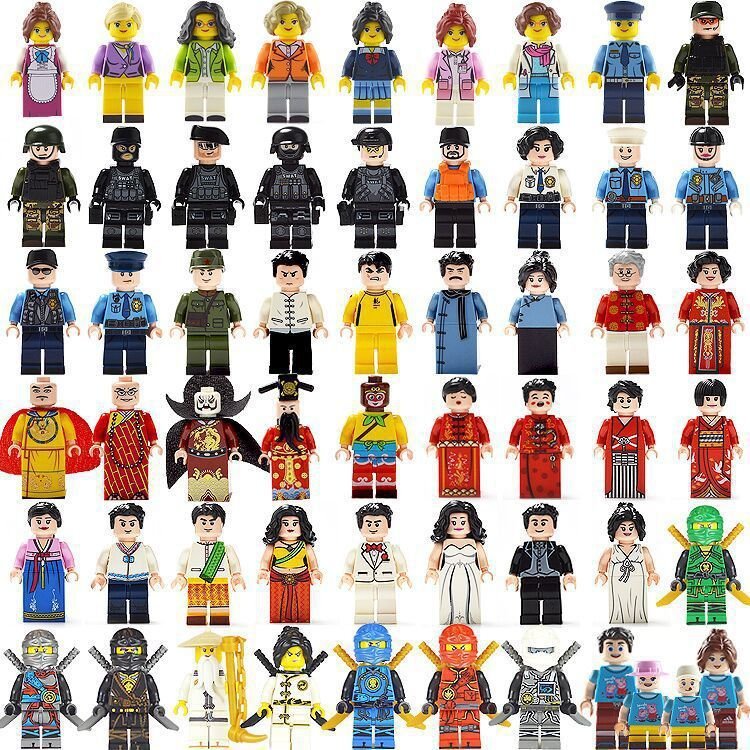 56pcs City Set Minifigures Block Toys