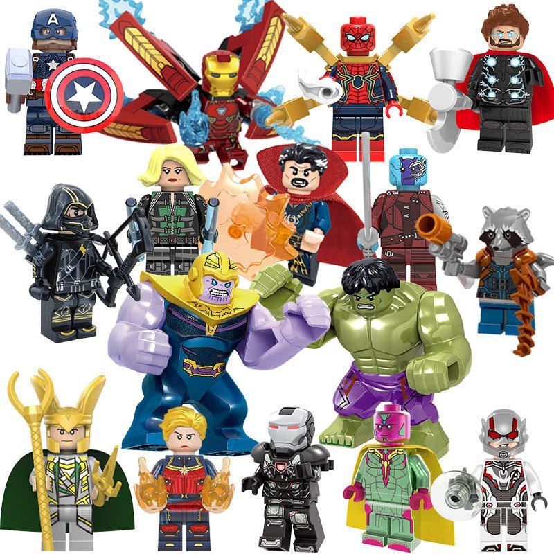 16pcs The Avengers Toy Minifigures Block Toys