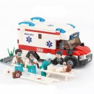 Negative Pressure Ambulance Doctor Nurse Hospital Set Minifigures Block Toys