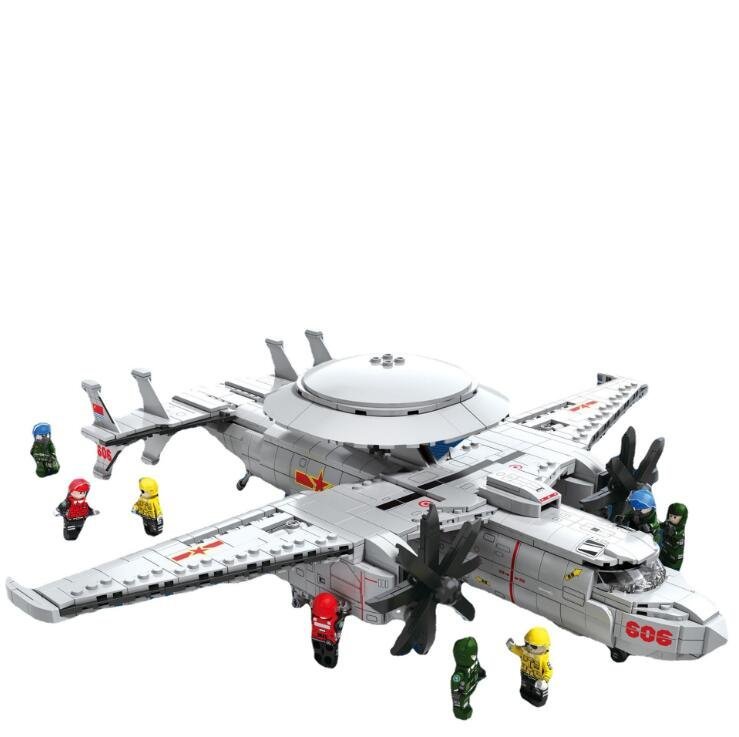 Air Early Warning Aeroplane Fighter Military airdrome Set Minifigures Block Toys
