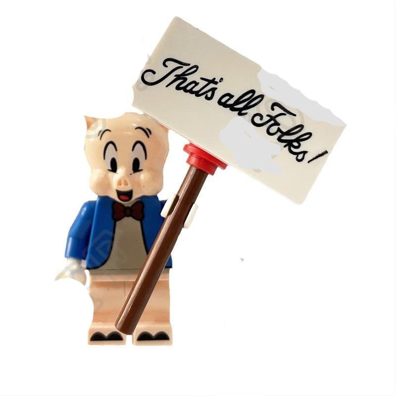 Porky Pig Toy Minifigures Block Toys