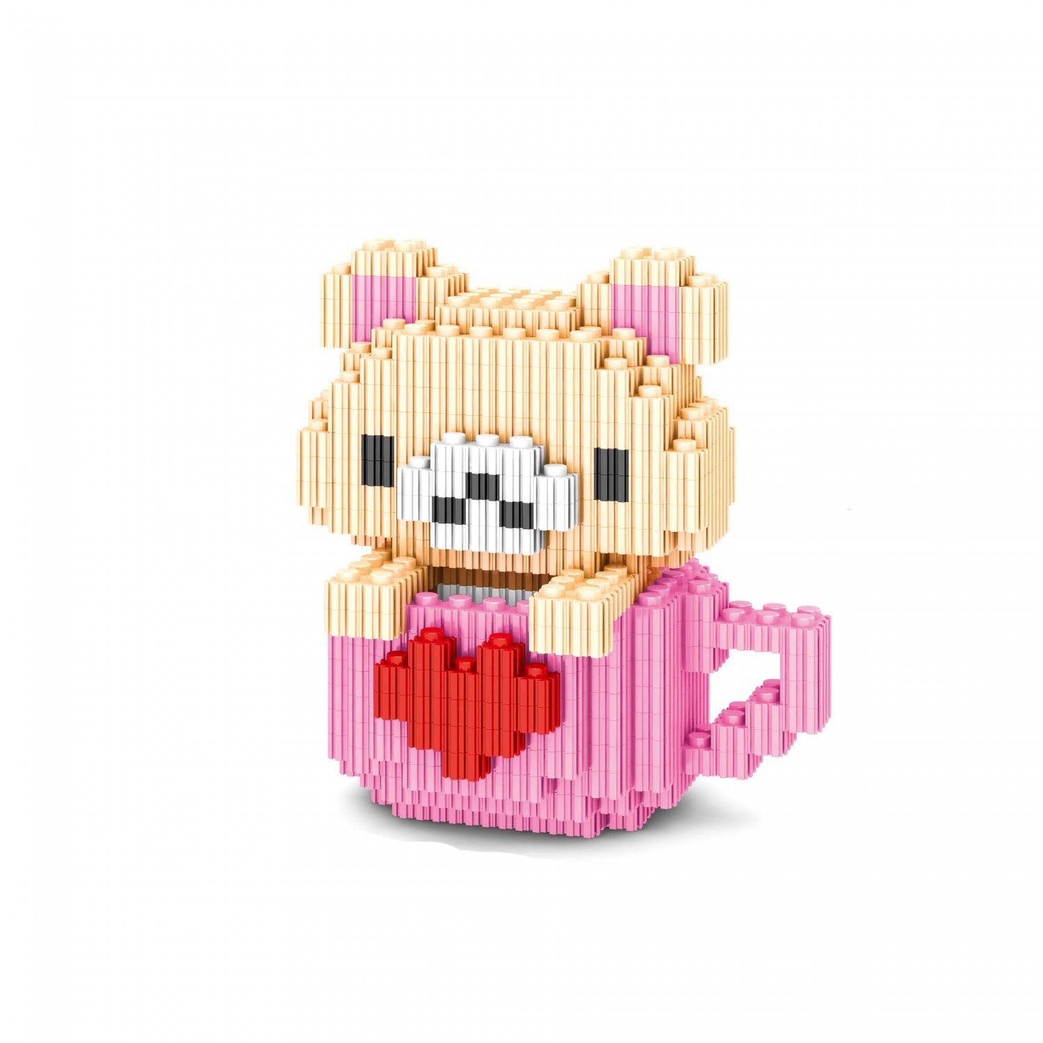 Pink Cup Bear building block Bear Minifigures Block Toys