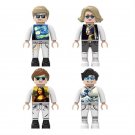 4pcs World Famous Painting Clothing Toy Minifigures Block Toys