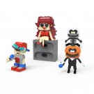 Skid and Pump Boyfriend Girlfriend Friday Night Funkin Set Minifigures Block Toy