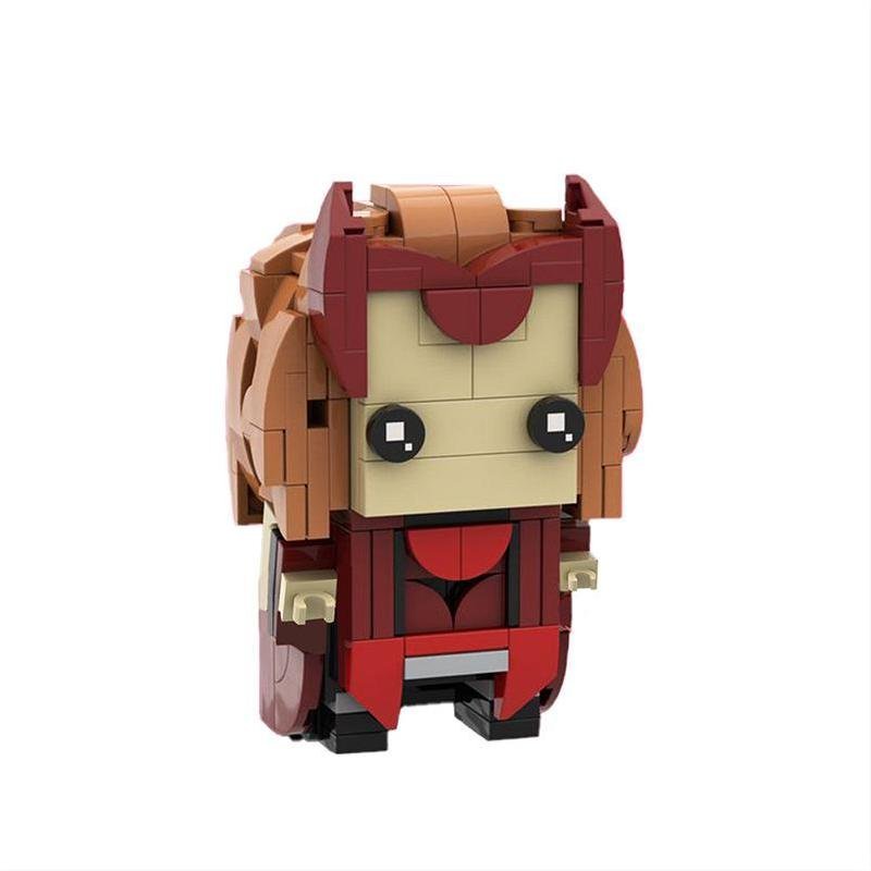 Wanda Scarlet Witch Big head Superhero Minifigures Block Toys