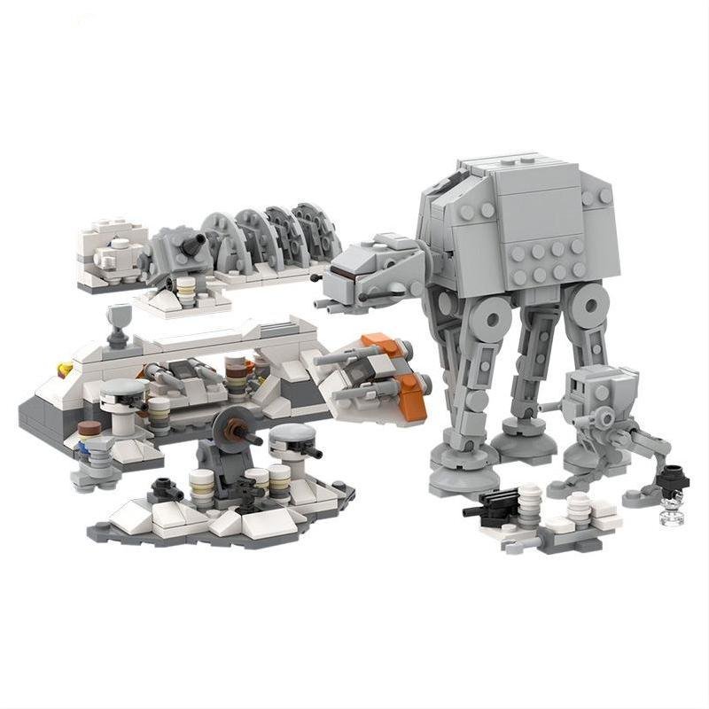 AT-Te Assault on Hoth AT-ST Battle of Hoth Set Minifigures Block Toys