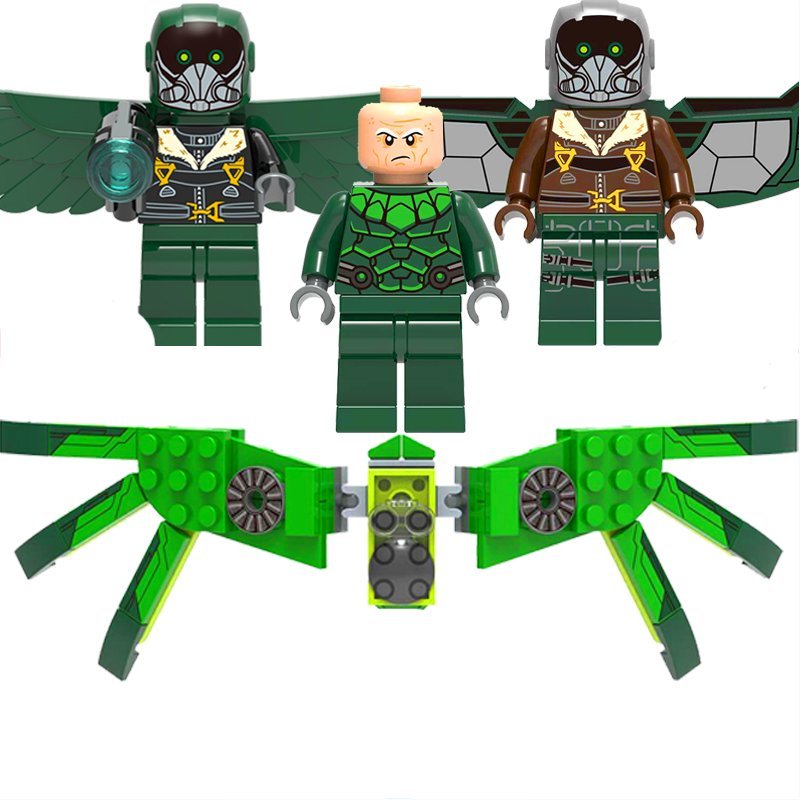 3pcs Vulture Spider-Man Set Minifigures Block Toys