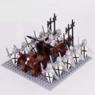 12pcs The Crusaders Heavy weapons vehicle Medieval Knights Set Minifigures Toys