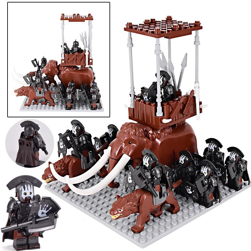 Orcs Elephant cavalry The Hobbit The Battle of the Five Armies Set Minifigures