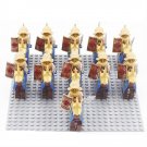 11pcs Ancient Rome Gladiator knights Medieval Knights Set Minifigures Block Toys