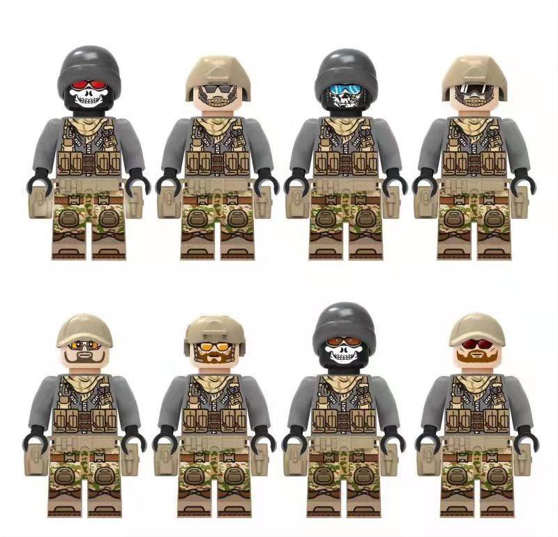 Skeleton Specia Force Military Specia Force Sets Minifigures Block Toys
