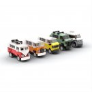 5pcs 80s Bus City Set Minifigures Block Toys