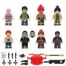 Hohzuki Suigetsu Sarutobi Asuma Might Guy Sasori Set Minifigures Block Toys