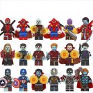 18pcs Zombie Super Heroes character Toy Minifigures Block Toys