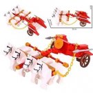 War Chariot White Horse Roman Knight Set LOTR Minifigure Block Toys