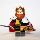 King Yellow Black Raven Knight Castle Soldier Minifigure Block Toys