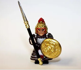 Golden Samurai Warrior Guard Armored Knight Soldier Minifigure Block Toys