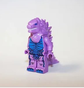 Godzilla Purple Monster Horror Minifigure Block Toys
