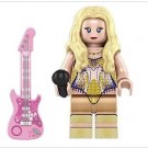 Taylor Swift Eras Tour Singer Pink Guitar Minifigure Block Toys