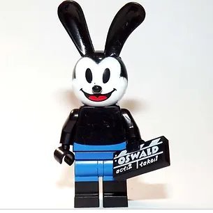 Oswald The Lucky Rabbit Disney Cartoon Minifigure Block Toys