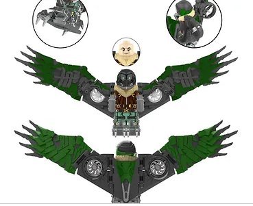 Vulture Spider Man Movie Comic Deluxe Glider Minifigure Block Toys