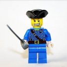 Pirate in Blue Outfit Pirates Of The Caribbean Minifigure Block Toys
