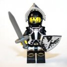 Black Falcon Knight Castle Soldier Rare Minifigure Block Toys