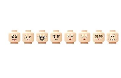 Customizing Head Set C DIY Minifigure Block Toys