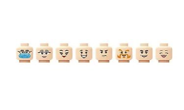 Customizing Head Set B DIY Minifigure Block Toys