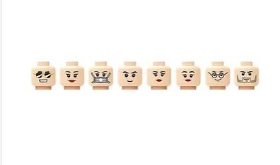 Customizing Head Set A DIY Minifigure Block Toys