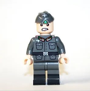 German soldier with cap Mountain WW2 Army Minifigure Block Toys