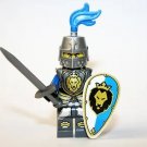Lion Knight Crown Crusader Knight Castle Soldier Minifigure Block Toys