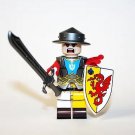 Militia Soldier Knight Castle Red Dragon Minifigure Block Toys