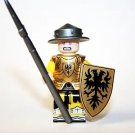 Militia Soldier Knight Castle Gold Drago Minifigure Block Toys