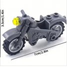 WW2 Army Motorcycle Grey German Bike Minifigure Block Toys